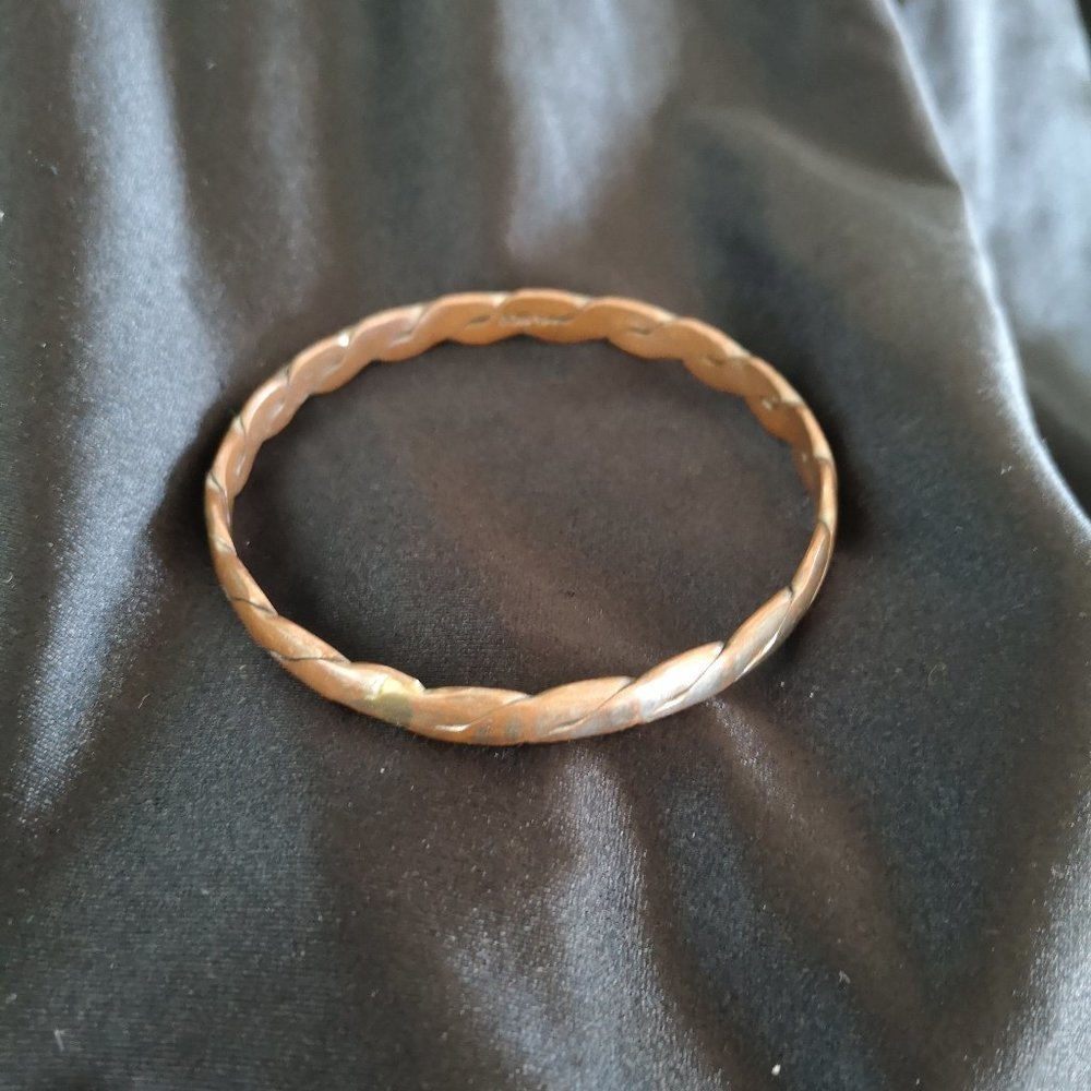 VINTAGE - Brass Bangle Bracelet from Mexico